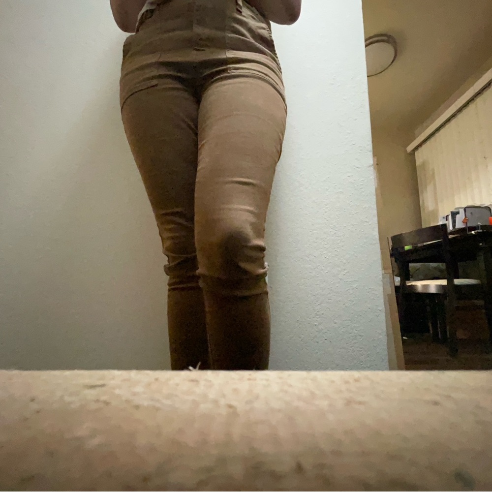 AMERICAN EAGLE Next Level Stretch High-Rise  Tan Skinny Pant-like Leggings Sz 10 - Picture 14 of 15